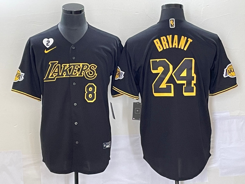 Men 2025 Los Angeles Lakers #24 Bryant black NBA Nike jersey 009->boston red sox->MLB Jersey